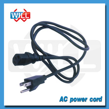 3 Prong IEC320 C13 à NEMA5-15P UL Câble de cordon d&#39;alimentation AC standard